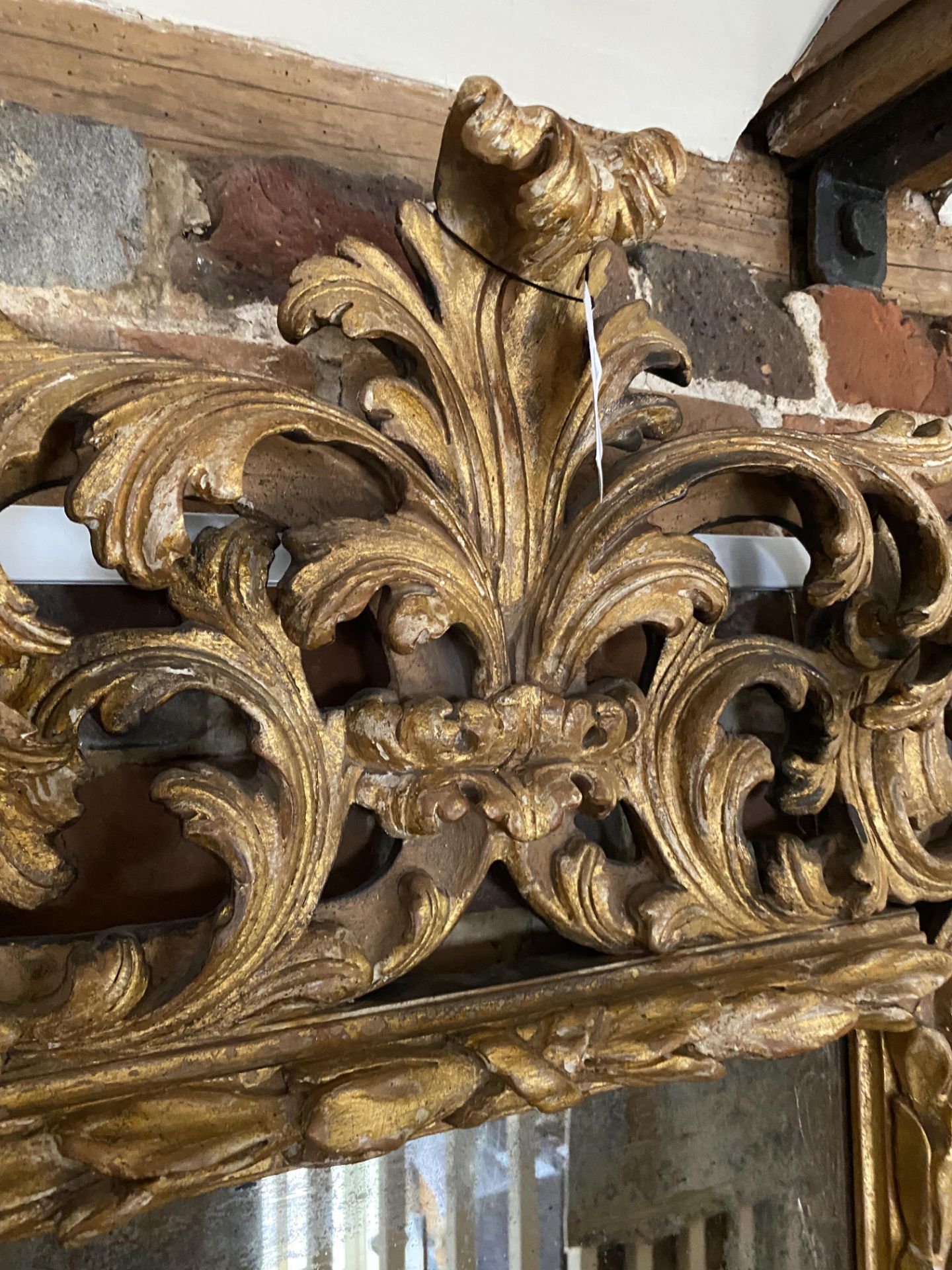 A pair of 17th century style Florentine carved gilt wood mirrors - Image 2 of 26