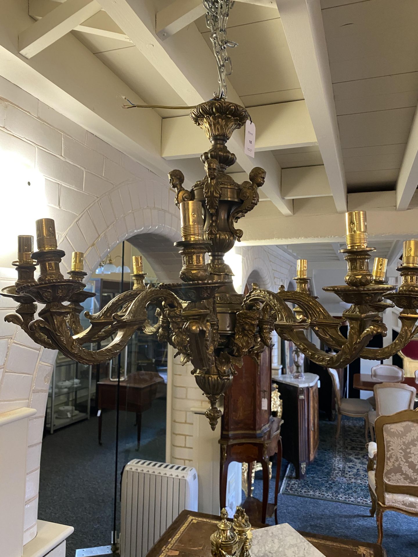 A 20th century Louis XIV style gilt-bronze ten-light chandelier - Bild 3 aus 9