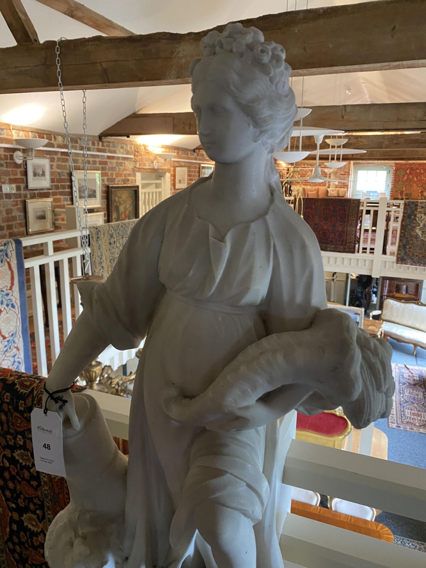 A late 19th century white marble female figure by Paul Guidotti - Image 3 of 10