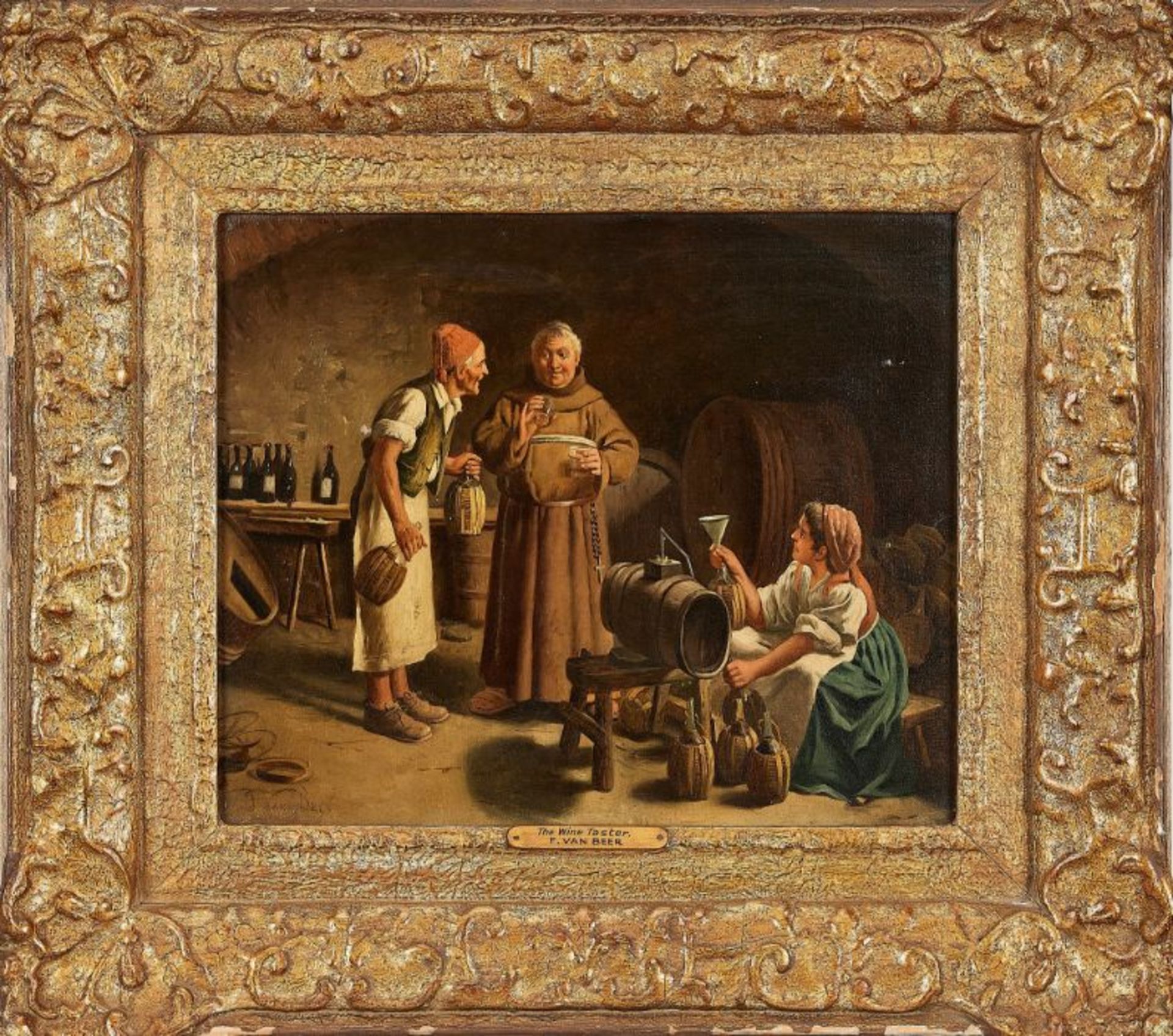 Jan Van Beers (Belgian, 1852-1927), 'The Wine Taster'