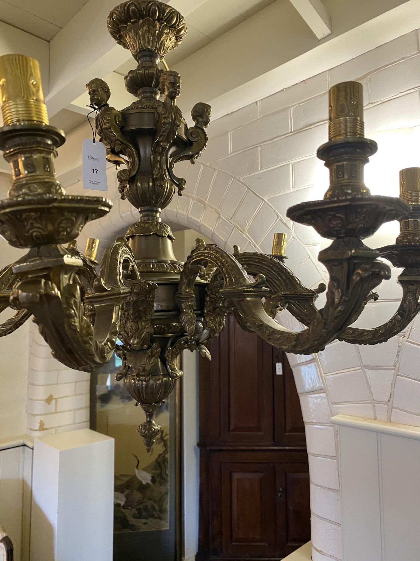 A 20th century Louis XIV style gilt-bronze ten-light chandelier - Image 7 of 9