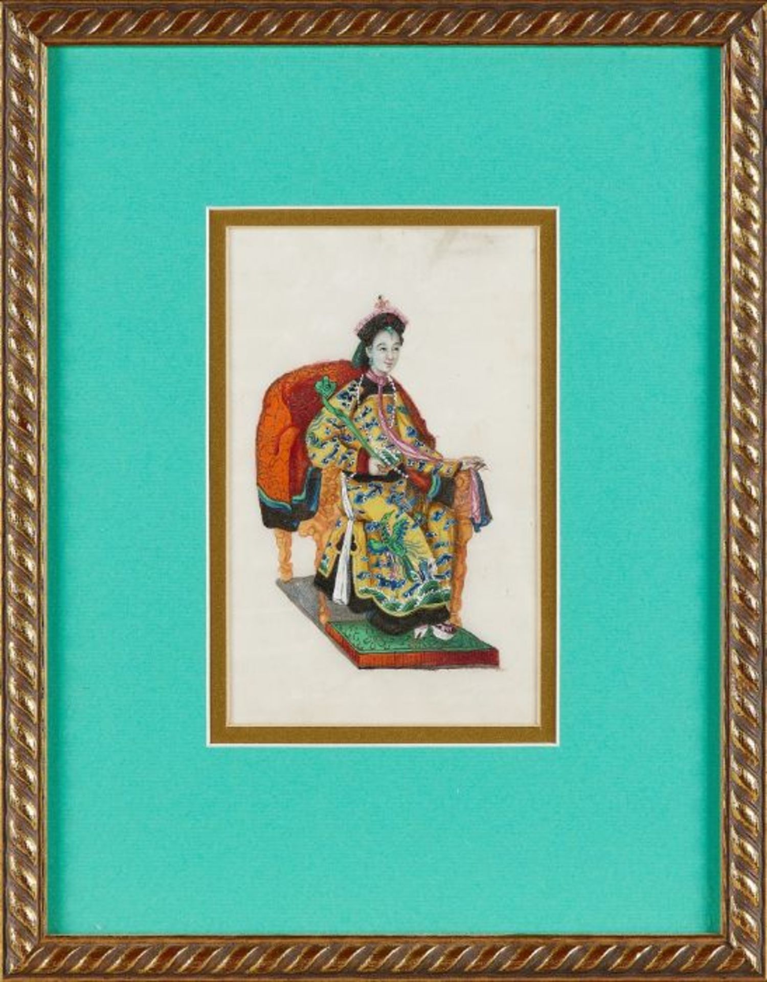 A group of eight 19th century Chinese framed watercolours - Image 8 of 8