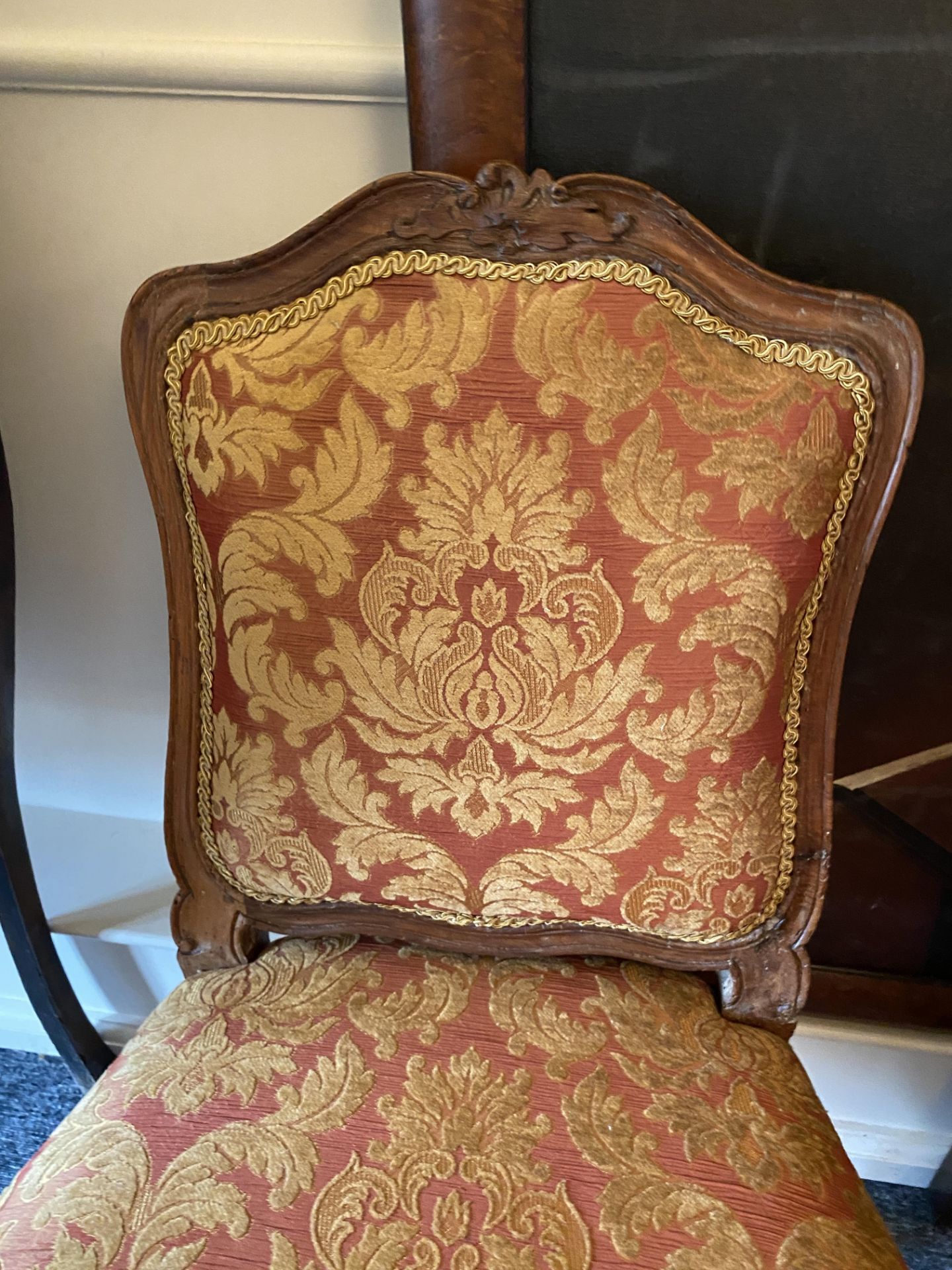 A Louis XV walnut fauteuil and pair of chaises - Image 8 of 26