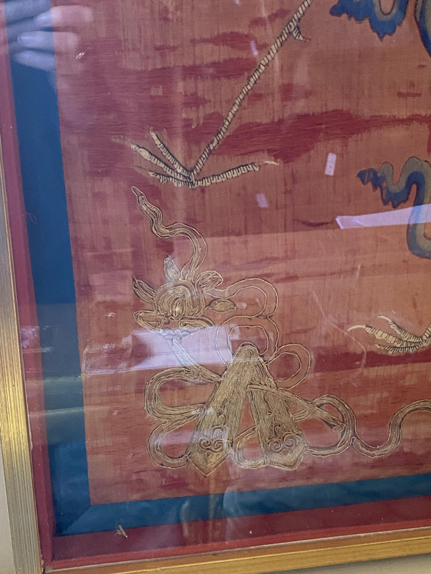 A large 19th century Chinese silkwork panel - Image 4 of 13