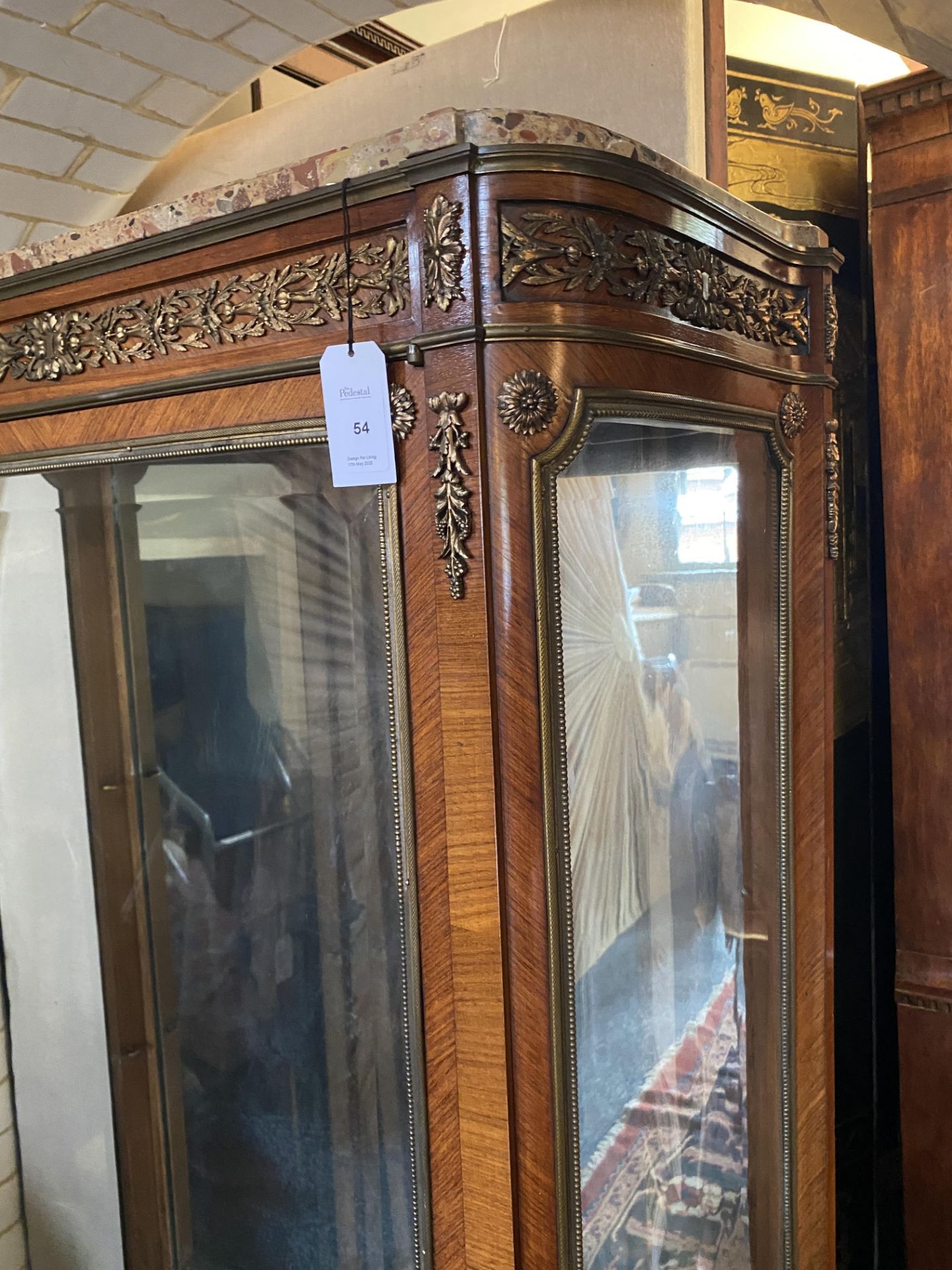 A 19th century French kingwood and gilt bronze mounted display cabinet - Image 2 of 15