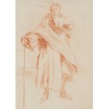 Study of a standing figure showing surprise, Italian, circa 1700