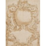 Design for a cartouche, North Italian, 17th century