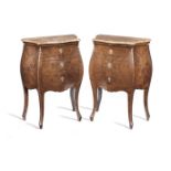 A pair of 19th century Italian kingwood and gilt bronze mounted commodes