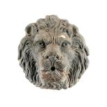 A lead lion mask fountain head, Italian, circa 1580