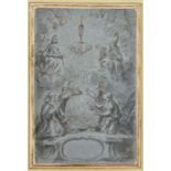 Saints in adoration of the Host, German School, circa 1700