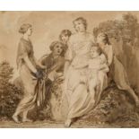 A group of figures, circa 1800, Gilles-Lambert Godecharles (Brussels, 1750-1835)