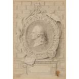 Design for a frontispiece, French, 18th century