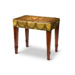 A Regency mahogany stool
