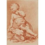 Cherub holding an apple, Italian School