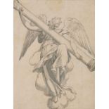 Angel with a column, North Italian, circa 1680