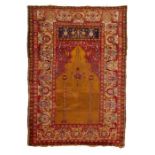 A silk Transylvanian rug, circa 1840