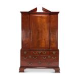 A George III mahogany estate cabinet