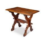 A small 18th century Italian walnut and pine tavern table
