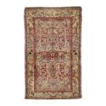 An Isfahan silk rug, Central Persia, circa 1900