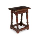 A late 18th / early 19th century oak joint stool