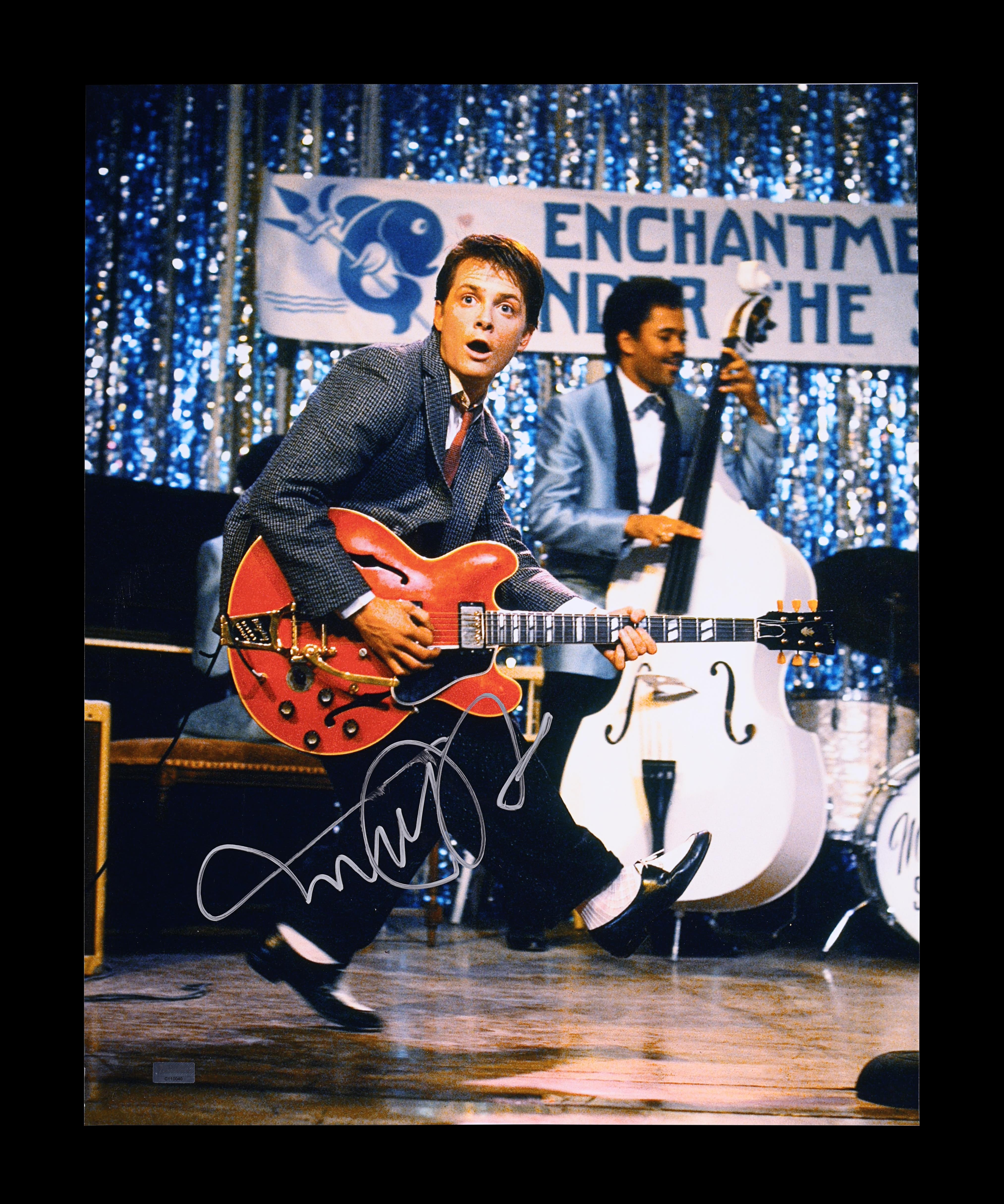 BACK TO THE FUTURE (1985) - Michael J. Fox Autographed Photograph with Guitar