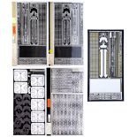 BLADE RUNNER - Set of Five Tyrell Pyramid Pattern Etching Masters