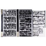 BLADE RUNNER - Pair of Los Angeles Cityscape Etching Masters with Hand-Drawn Design Board