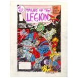 DC COMICS - Tales of the Legion of Super-Heroes No. 350 Final Cover Prelim by Ed Hannigan