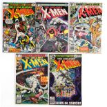 MARVEL COMICS - Alpha Flight Lot: X-Men No. 109, 120, 121, 139 and 140