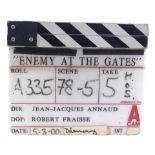 ENEMY AT THE GATES - Clapperboard Display