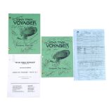 STAR TREK: VOYAGER - Main Cast-Autographed "Endgame" Scripts with Shooting Schedule and Call Sheets