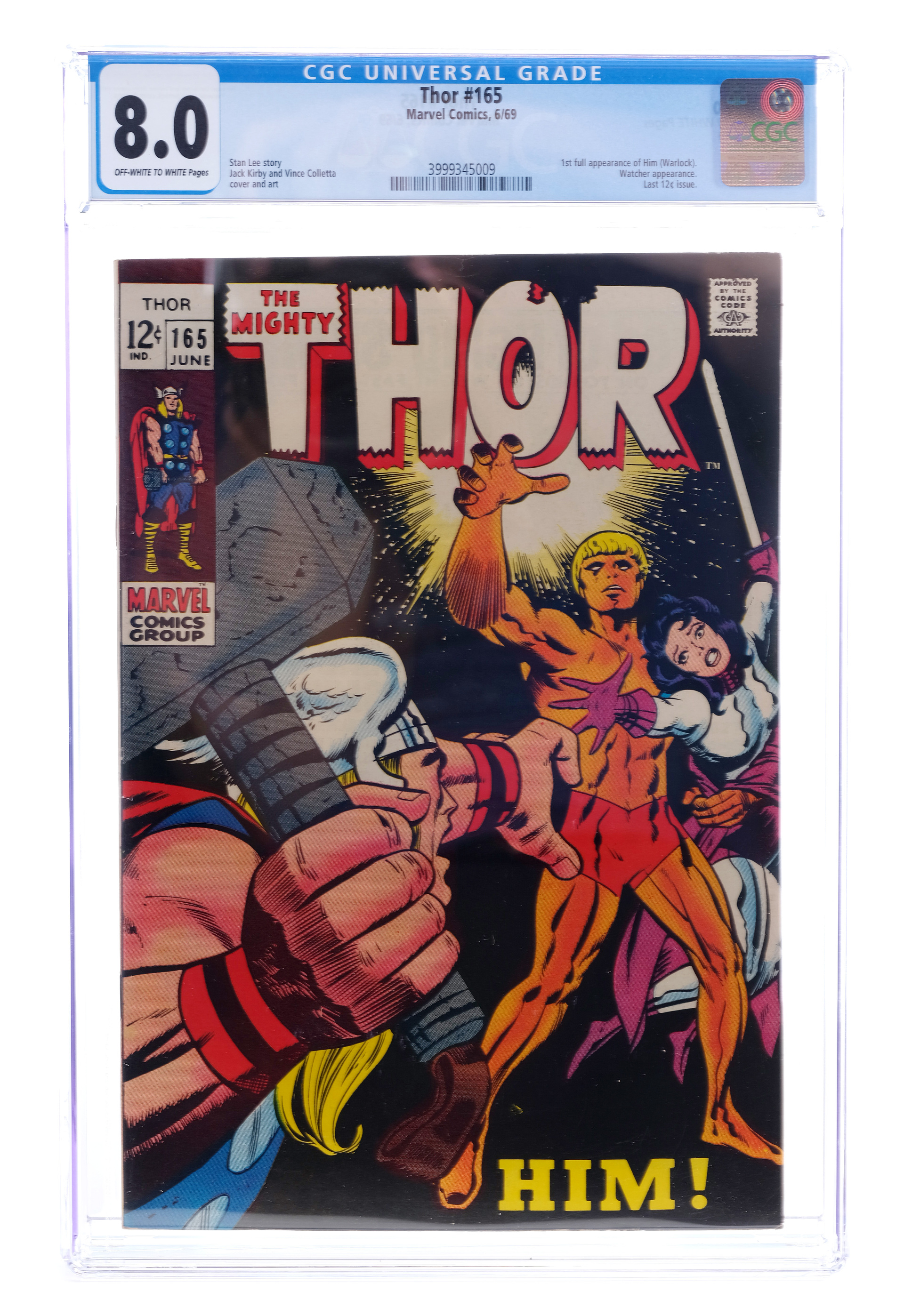 MARVEL COMICS - Thor No. 165 CGC 8.0
