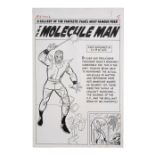 MARVEL COMICS - Fantastic Four Annual No. 2 Molecule Man Gallery Pin-Up by Jack Kirby and Chic Stone