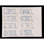 X-MEN - Pair of Hand-drawn Cyclops Watching Wolverine Fight Mystique Storyboards