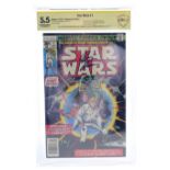 STAR WARS: A NEW HOPE (1977) - Star Wars No. 1 Comic Signed by Charles Lippincott and Roy Thomas