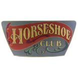 ADVENTURES OF BRISCO COUNTY, JR., THE - Hand-Painted "Horseshoe Club" Saloon Sign