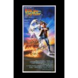 BACK TO THE FUTURE - Michael J. Fox, Christopher Lloyd, Tom F. Wilson, Lea Thompson and Drew Struzan