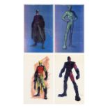 BATMAN FOREVER - Set of Four Carlos Huente Costume Design Prints