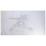 ALIENS - Hand-Drawn UA 571-C Automated Sentry Gun Blueprint