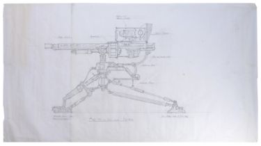 ALIENS - Hand-Drawn UA 571-C Automated Sentry Gun Blueprint
