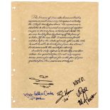 CHARMED - Shannen Doherty, Rose McGowan, and Holly Marie Combs-Autographed Book of Shadows Page