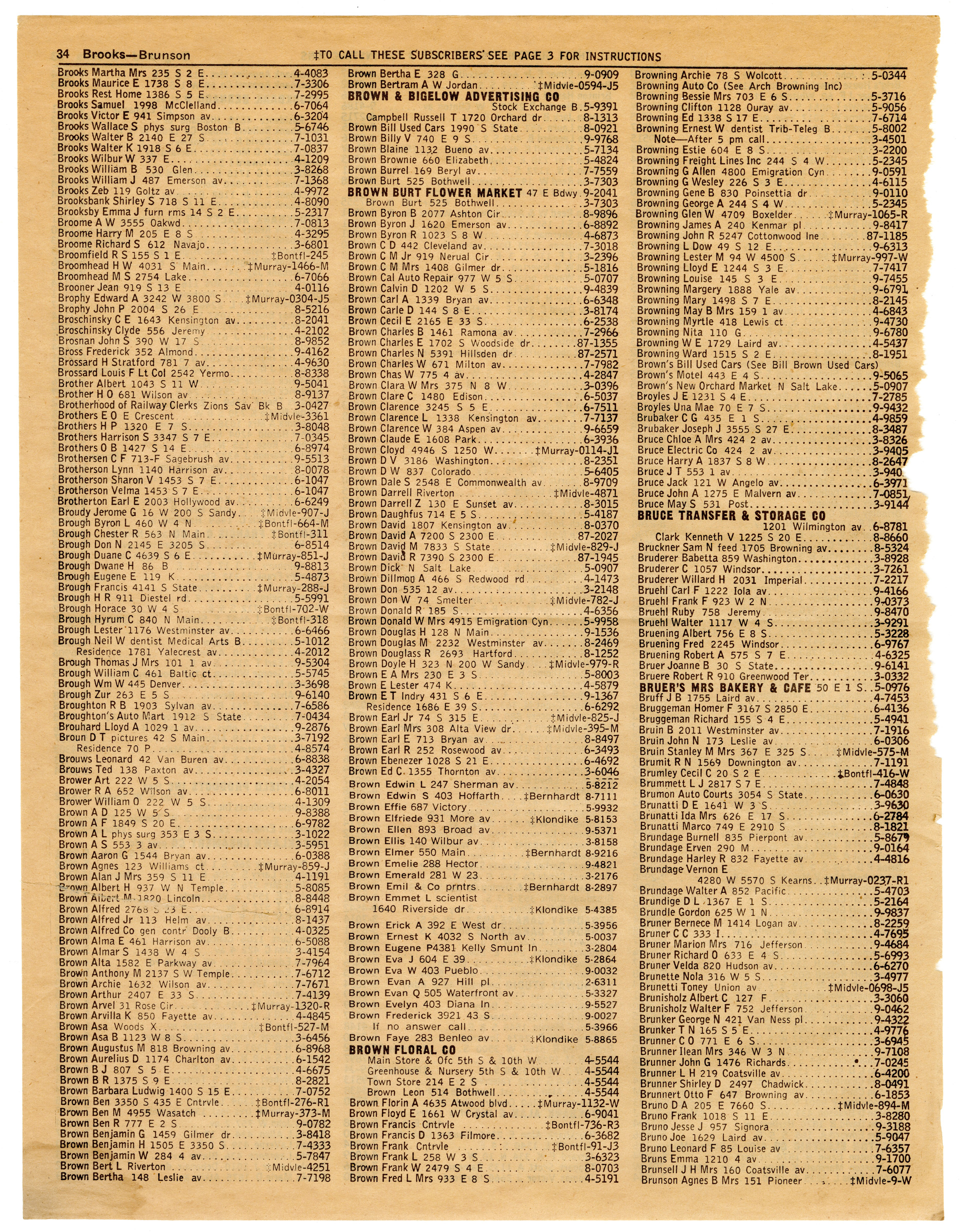 BACK TO THE FUTURE - Loose Phone Book Page with Dr. Emmett Brown's (Christopher Lloyd) Information - Image 2 of 5