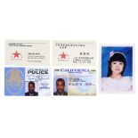 RUSH HOUR - James Carter's (Chris Tucker) Police I.D. and Driver's License with Soo Yung's (Julia Hs