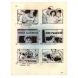 ROCKY III - Hand-Drawn Fred Lucky Storyboards