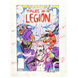 DC COMICS - Tales of the Legion of Super-Heroes Annual No. 5 Final Cover Prelim by Ed Hannigan