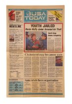 BACK TO THE FUTURE PART II - "Youth Jailed" USA Today Newspaper