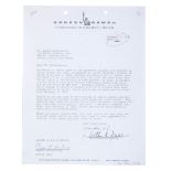 A.P.O. 923 - Framed Gene Roddenberry-Signed Screen Gems Contract