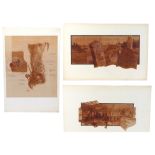 THE GOONIES - Set of Three Hand-Illustrated Jack Johnson Concept Art Brownlines