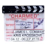 CHARMED - Shannen Doherty, Rose McGowan, & Holly Marie Combs-Autographed Series Finale Clapperboard