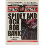 SPIDER-MAN 2 - "Spidey and Ock Rob Bank" Daily Bugle Newspaper with Inserts